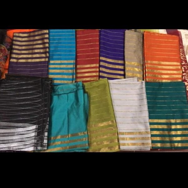 Jacquard golden lines Dupatta for ladies & women by Roop Mahal.pk - Image 2