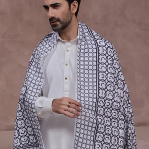 Jaan e Huroof Stole White-Men