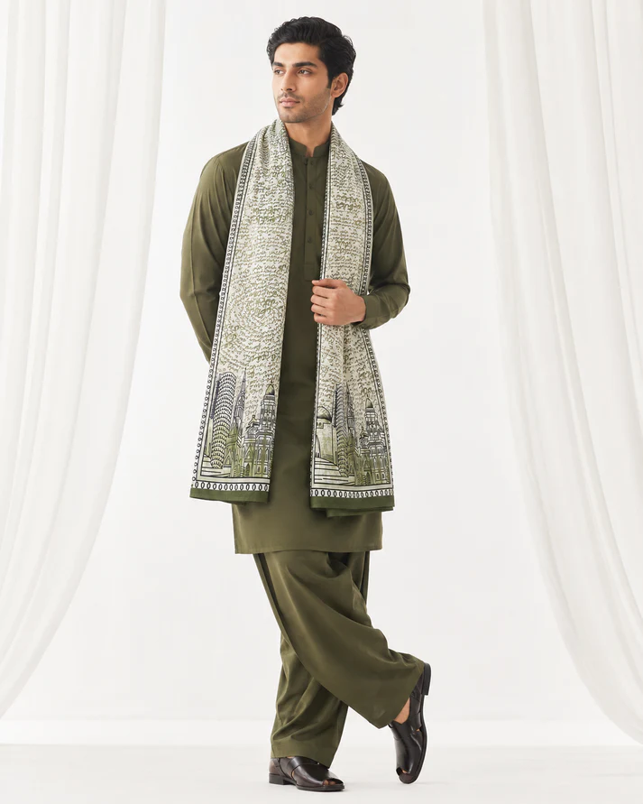 Hub e Pakistan Men Stole - Roop Mahal - Image 2
