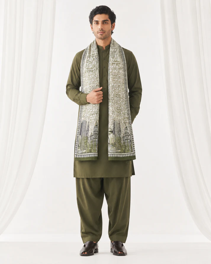 Hub e Pakistan Men Stole - Roop Mahal - Image 3